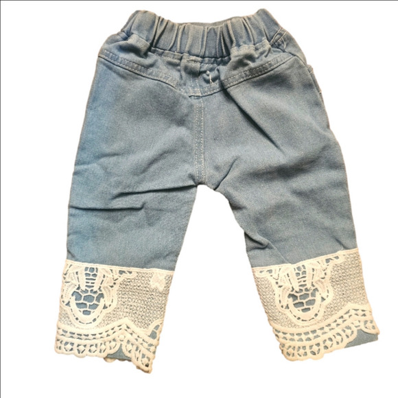 SHEIN two piece very cute jean set. Size 6-9mnths. EXCELLENT CONDITION! - Picture 3 of 4